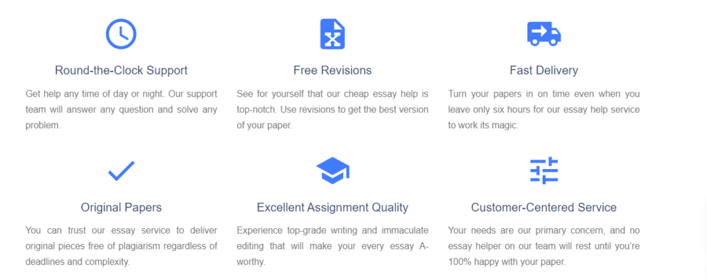 Free features at SpeedyPaper