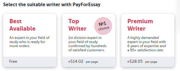 Extra features at PayForEssay